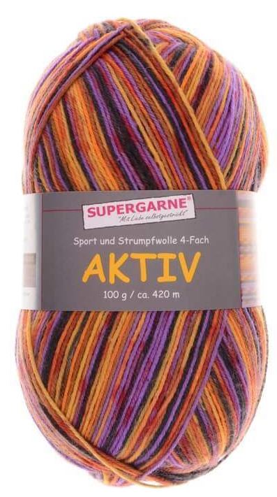 100 Gramm Supergarne Aktiv 4-fach 2350