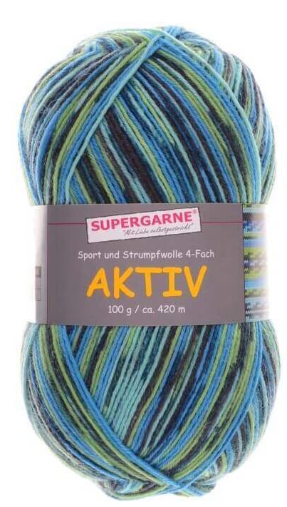 100 Gramm Supergarne Aktiv 4-fach 2364