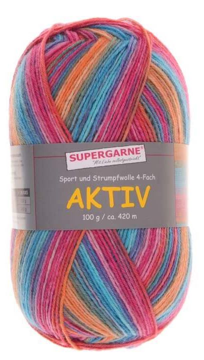 100 Gramm Supergarne Aktiv 4-fach 33904