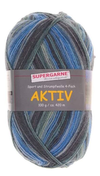 100 Gramm Supergarne Aktiv 4-fach 33910