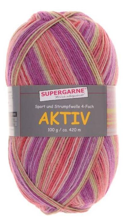 100 Gramm Supergarne Aktiv 4-fach 3640