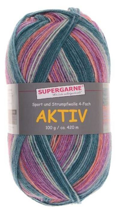 100 Gramm Supergarne Aktiv 4-fach 3644