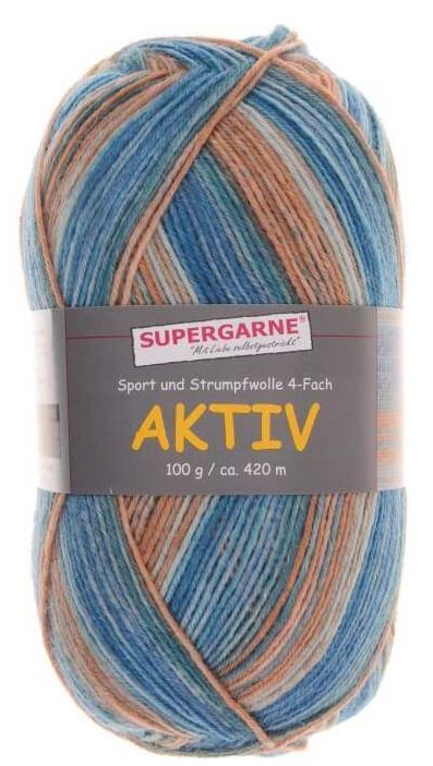 100 Gramm Supergarne Aktiv 4-fach 3646