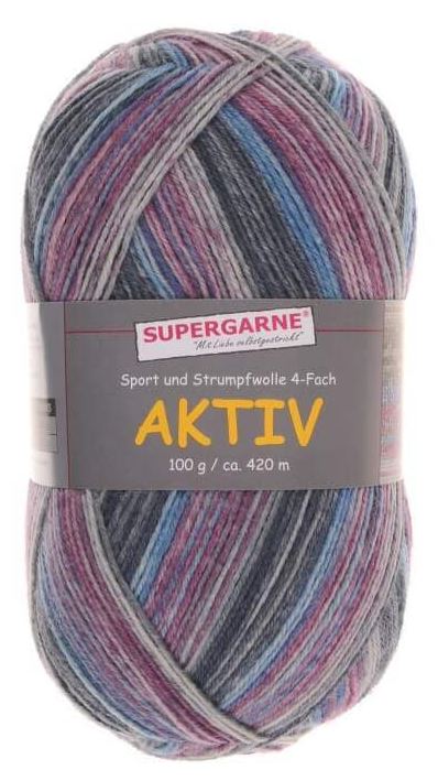 100 Gramm Supergarne Aktiv 4-fach 3648