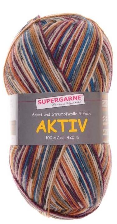 100 Gramm Supergarne Aktiv 4-fach 3848