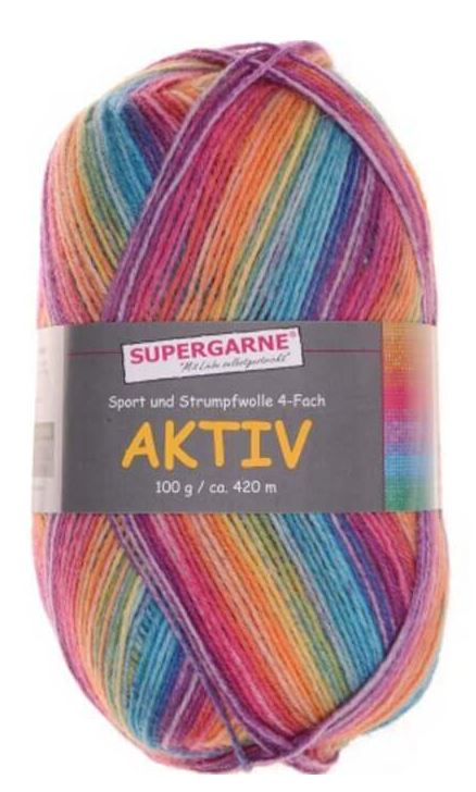 100 Gramm Supergarne Aktiv 4-fach 4872