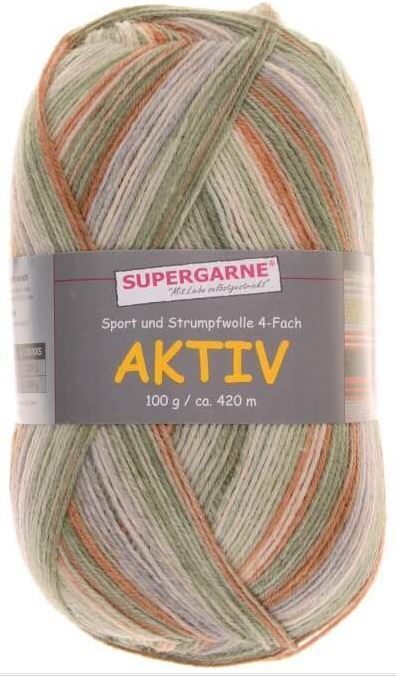 100 Gramm Supergarne Aktiv 4-fädig 5404