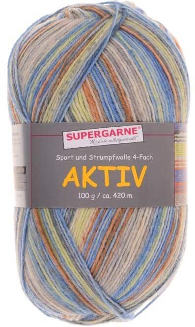 100 Gramm Supergarne Aktiv 4-fädig 5408