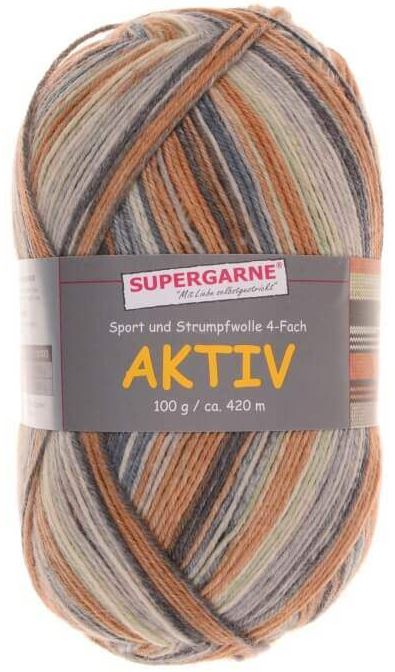 100 Gramm Supergarne Aktiv 4-fädig 5410