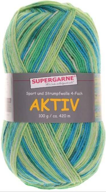 100 Gramm Supergarne Aktiv 4-fädig 7424