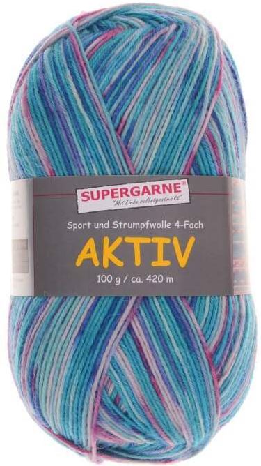 100 Gramm Supergarne Aktiv 4-fädig 7426