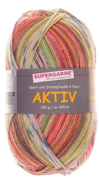 100 Gramm Supergarne Aktiv 4-fach 8352