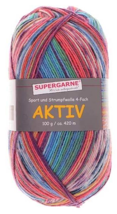 100 Gramm Supergarne Aktiv 4-fach 8358