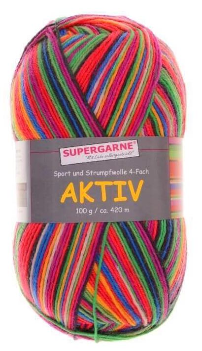 100 Gramm Supergarne Aktiv 4-fach 8525