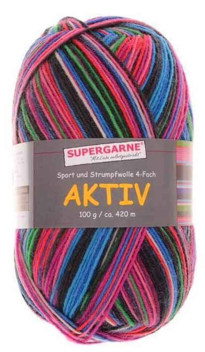100 Gramm Supergarne Aktiv 4-fach 8535