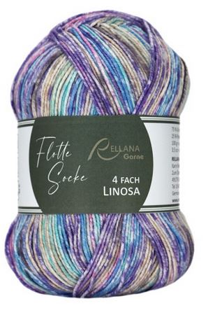 100 Gramm Rellana Flotte Socke Linosa 1834 Woolfree