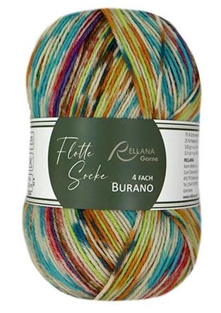 100 Gramm Rellana Flotte Socke Burano 1880