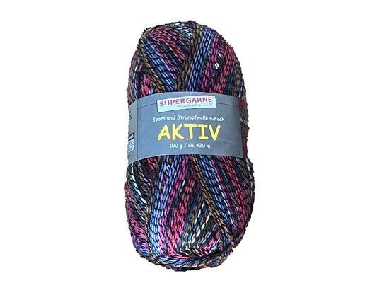100 Gramm Supergarne Aktiv 4-fach 2334