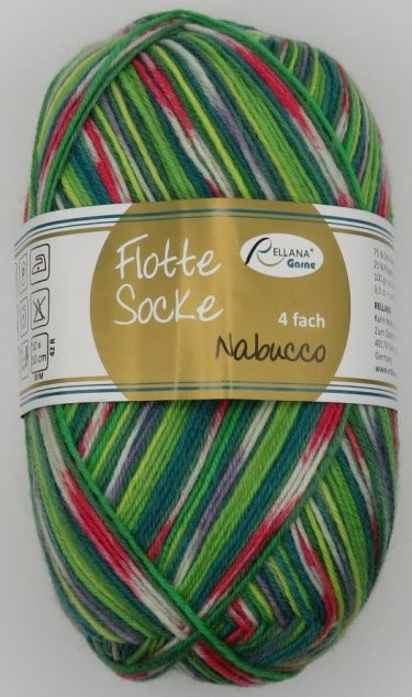 100 Gramm Rellana Flotte Socke Nabucco 1181