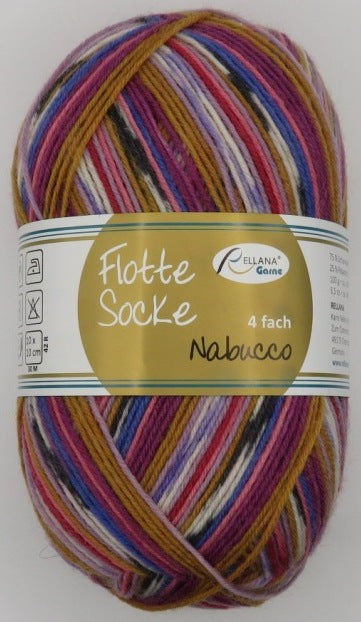 100 Gramm Rellana Flotte Socke Nabucco 1182