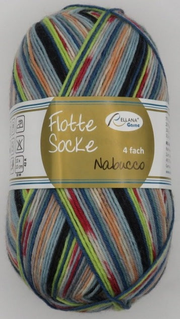 100 Gramm Rellana Flotte Socke Nabucco 1183