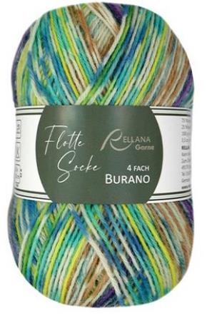 100 Gramm Rellana Flotte Socke Burano 1885